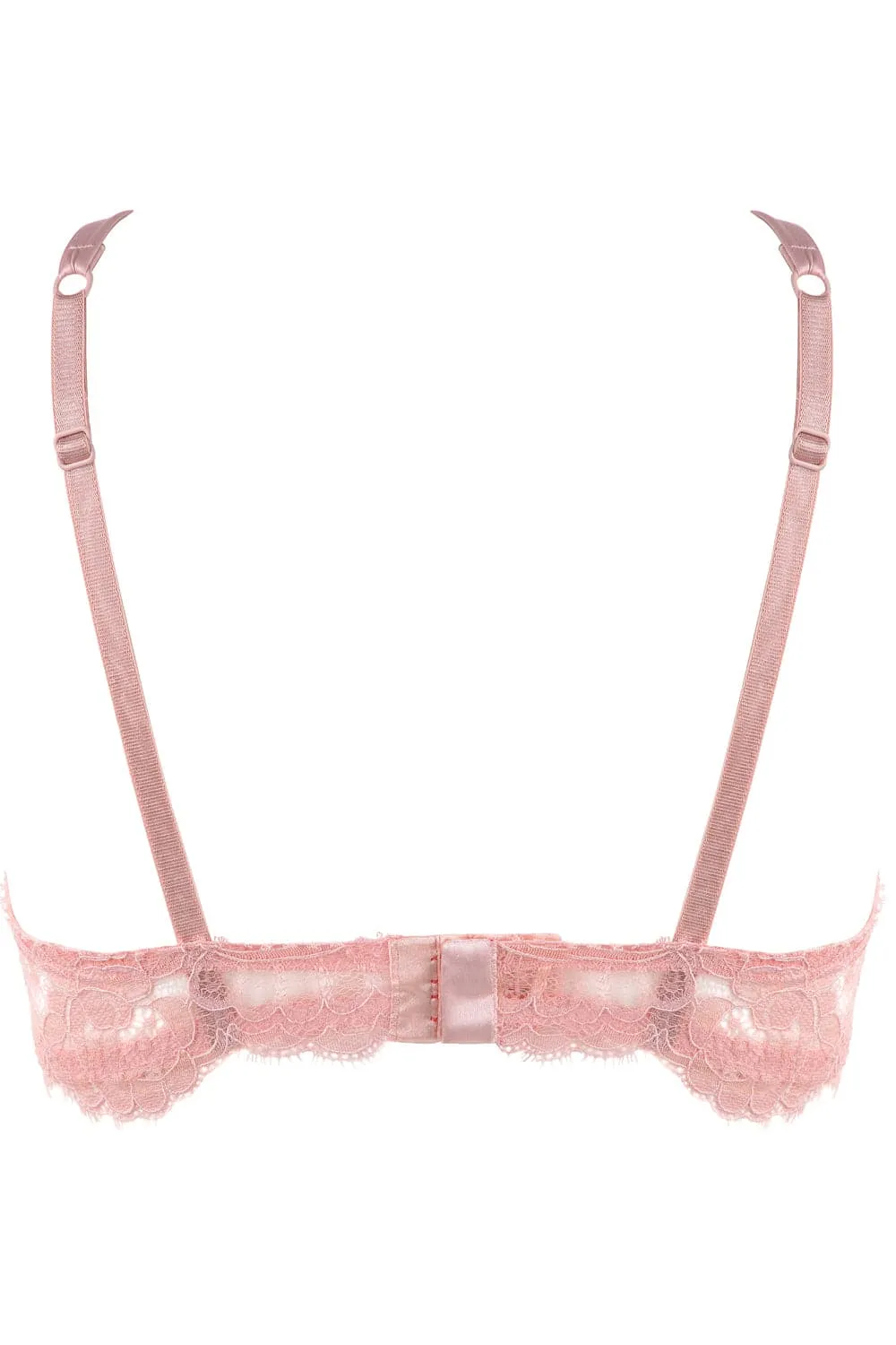 Marlene Push Up Bra with Swarovski Crystals in Pink, Size UK 36DD