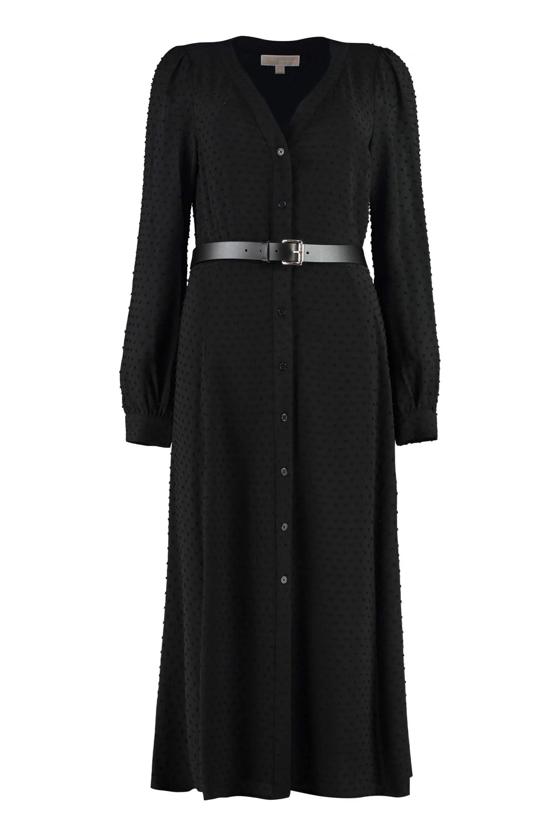 Michael Michael Kors Belted V-Neck Dress