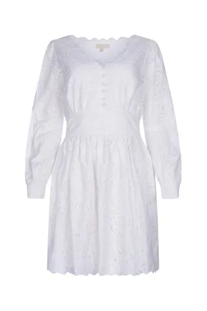 Michael Michael Kors Embroidered V-Neck Dress