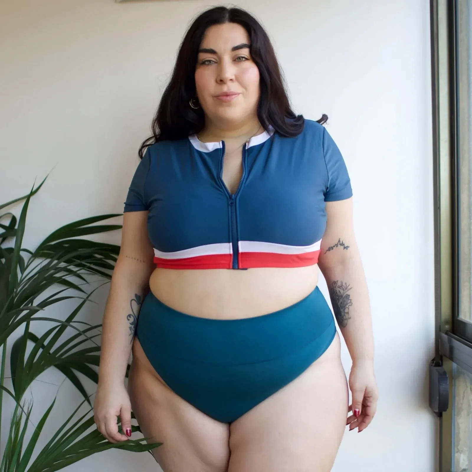 Organic Cotton Super High Leg Panties - Aurora