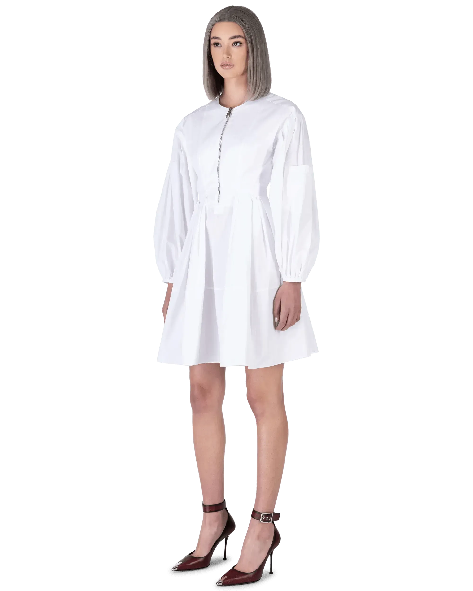 Organic Heavy Poplin Drop Cocoon Dress