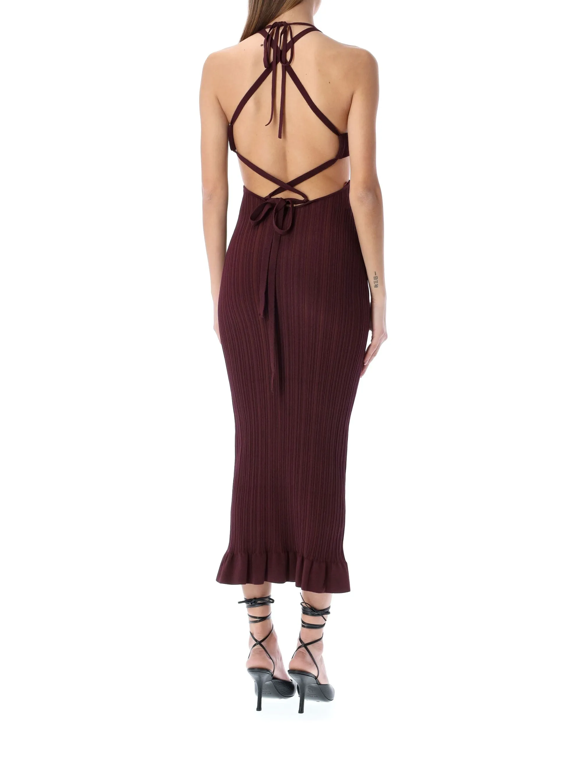 Philosophy Di Lorenzo Serafini V-Neck Cut-Out Dress