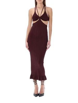 Philosophy Di Lorenzo Serafini V-Neck Cut-Out Dress