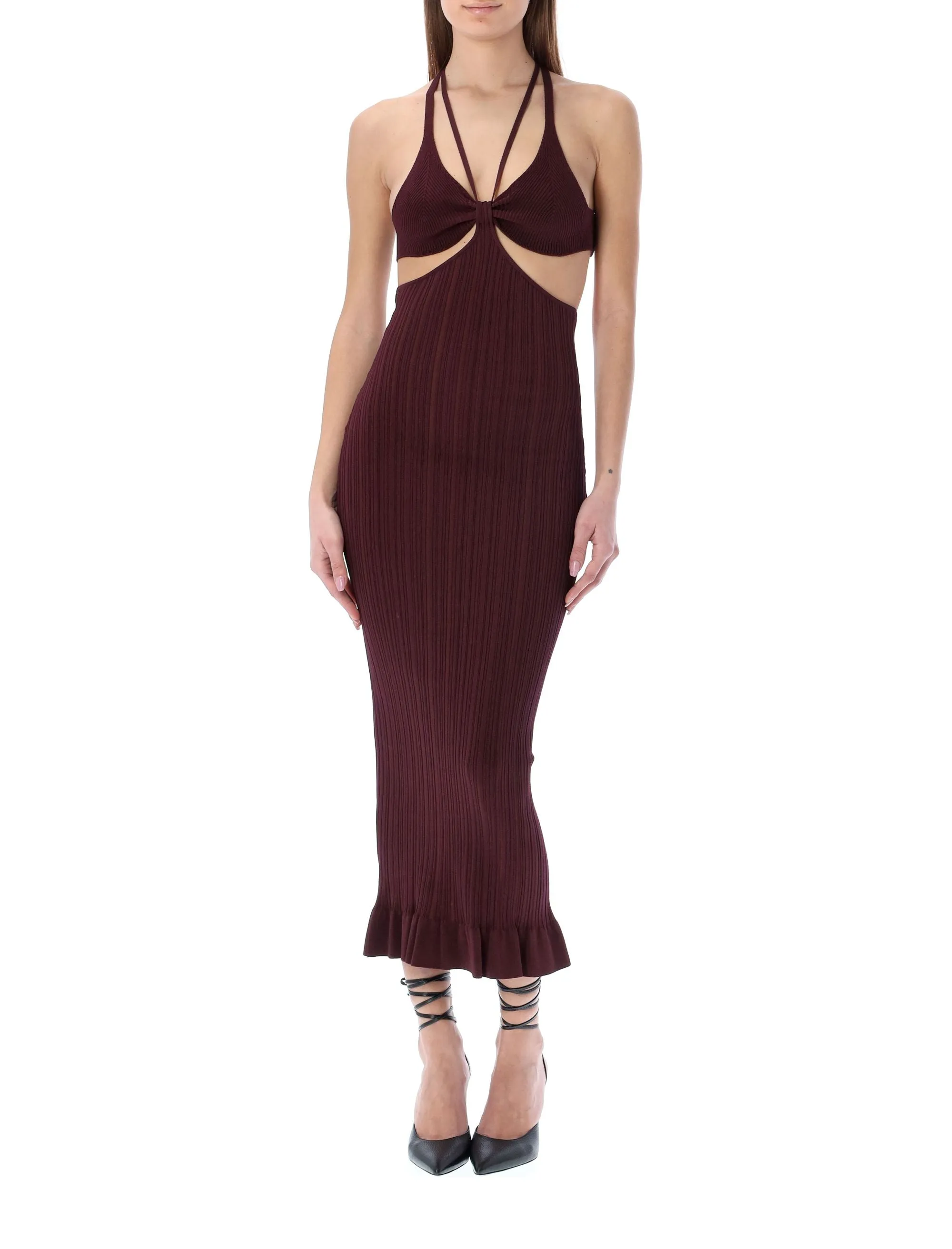 Philosophy Di Lorenzo Serafini V-Neck Cut-Out Dress