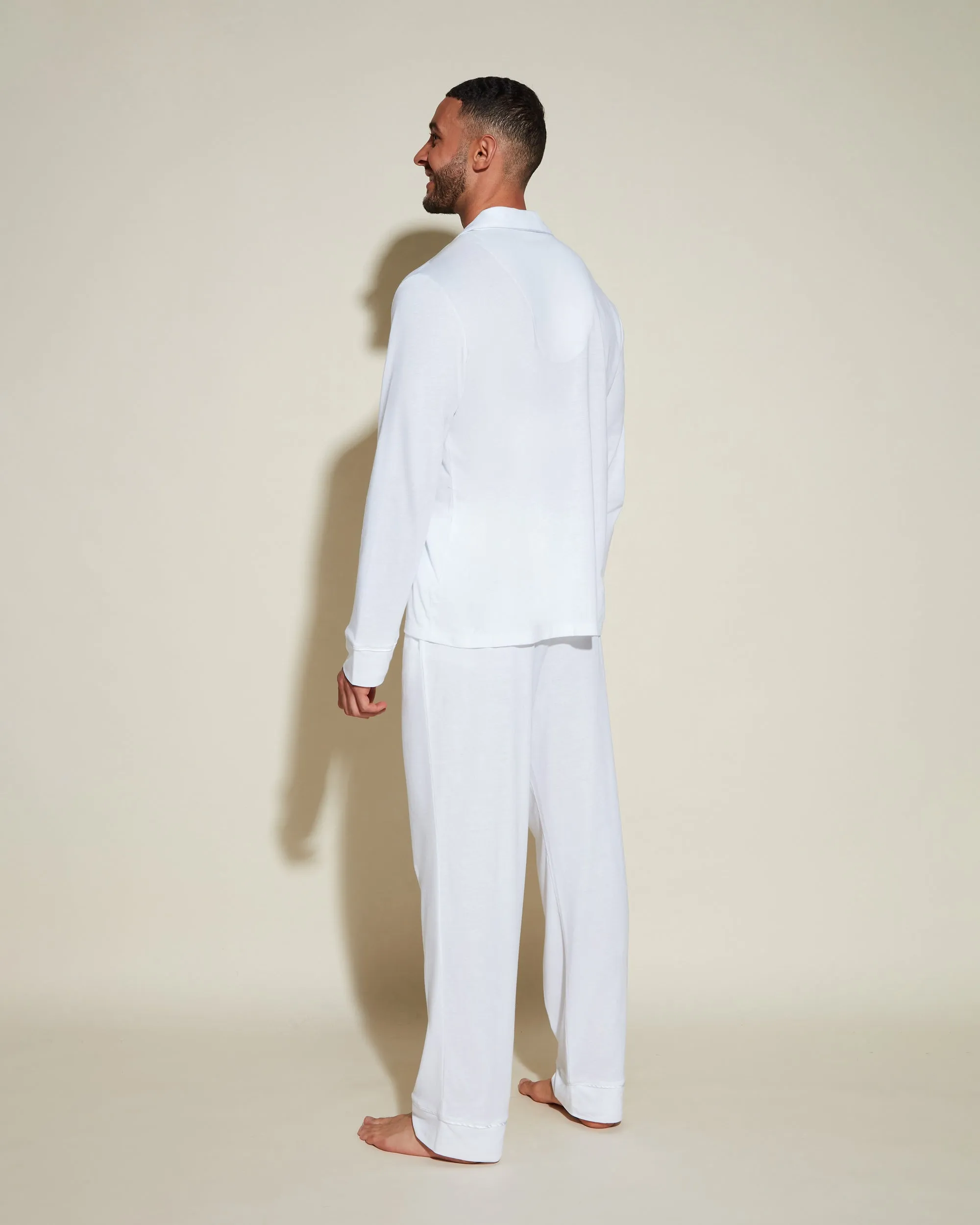 Pigiama Classico Da Uomo Con Top  Maniche Lunghe E Pantaloni