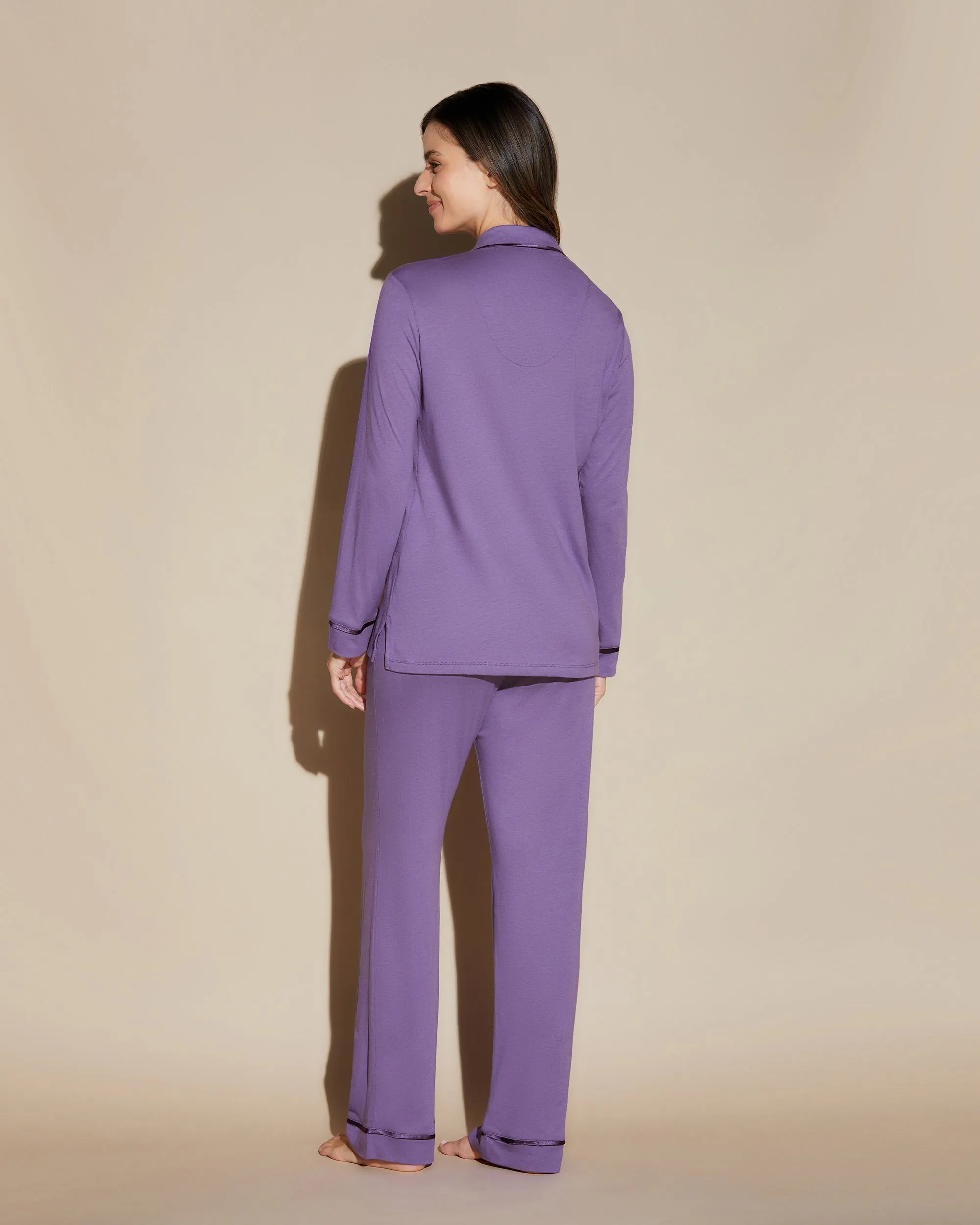 Pigiama Con Top A Maniche Lunghe E Pantaloni