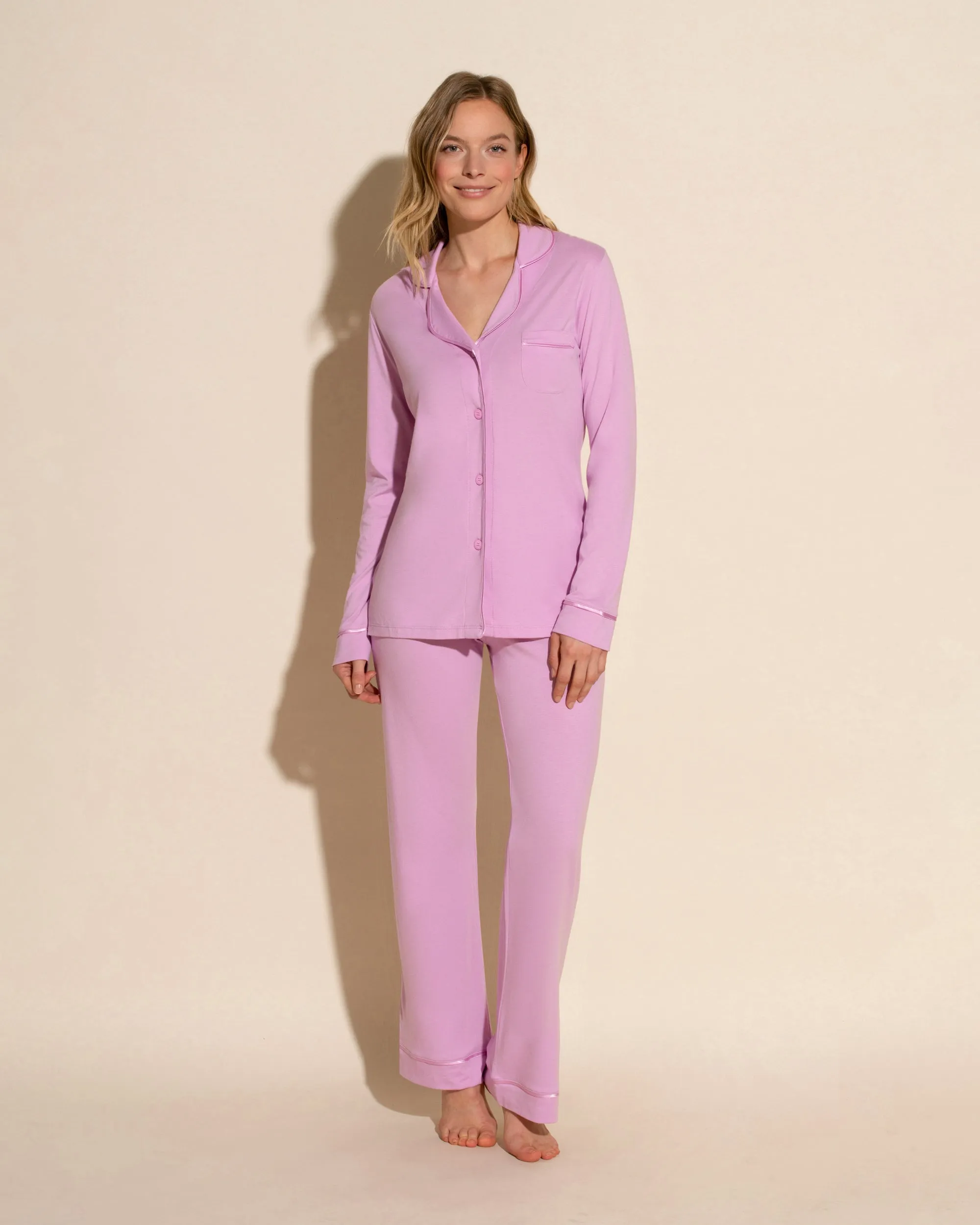 Pigiama Con Top A Maniche Lunghe E Pantaloni