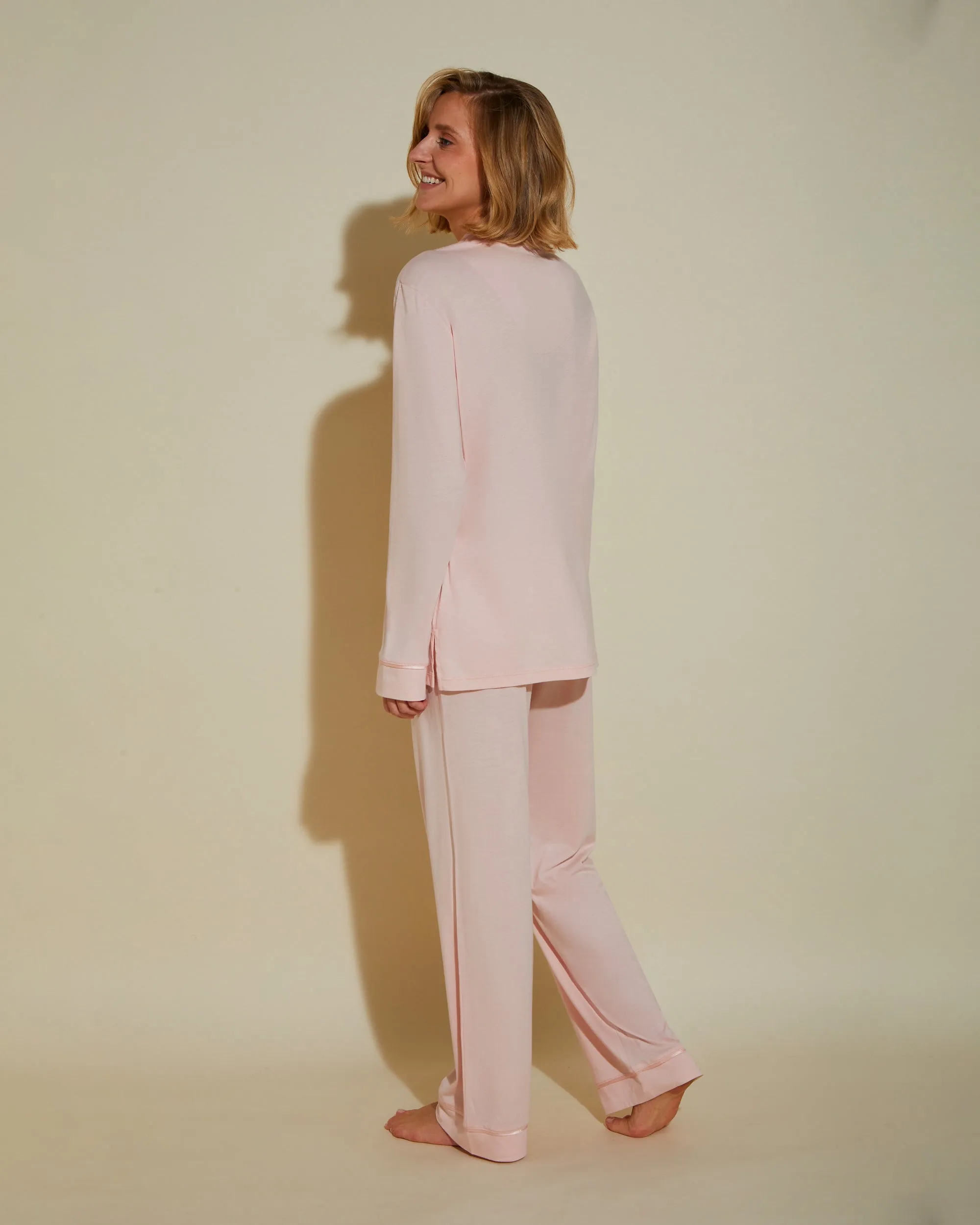 Pigiama Con Top A Maniche Lunghe E Pantaloni