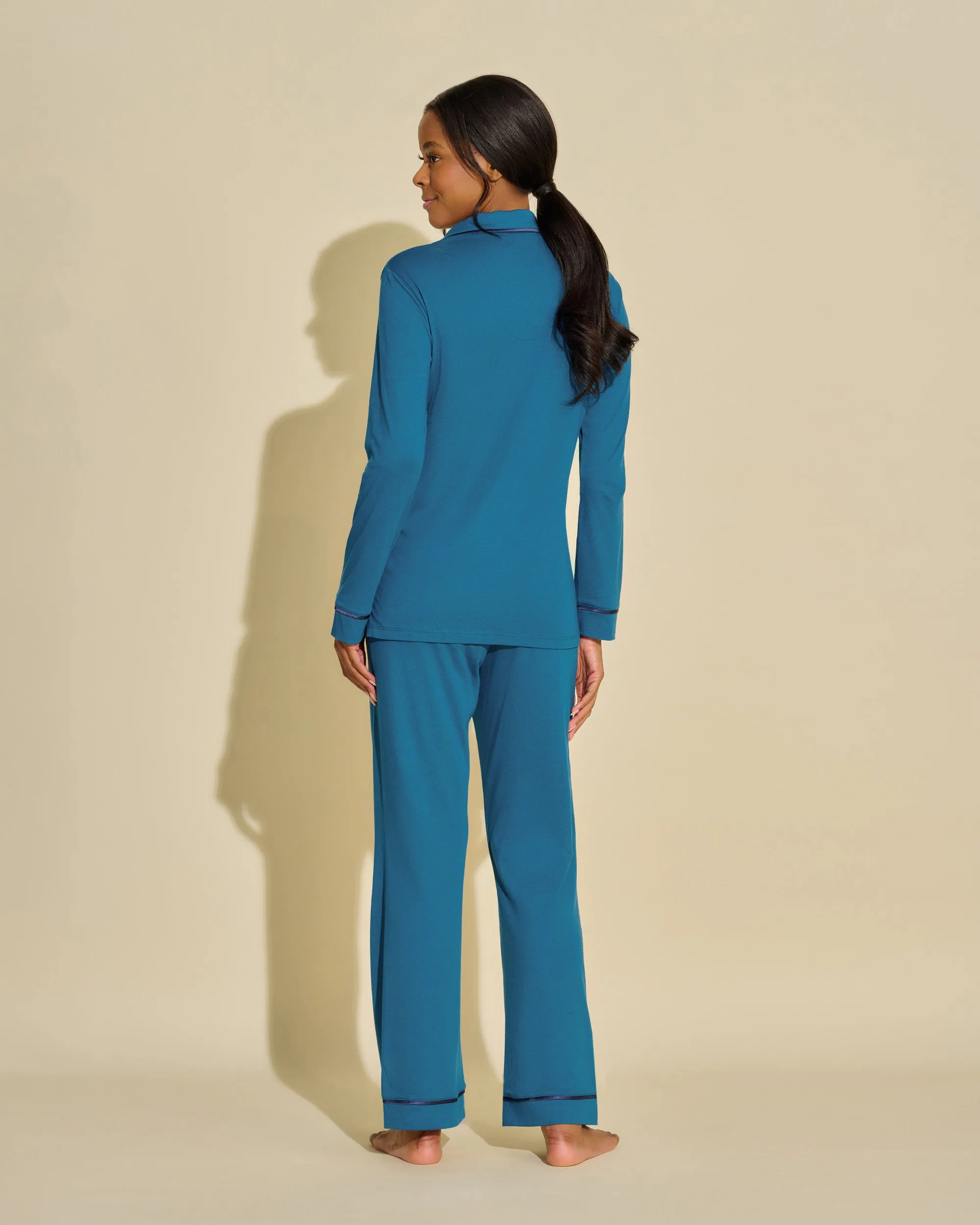 Pigiama Con Top A Maniche Lunghe E Pantaloni