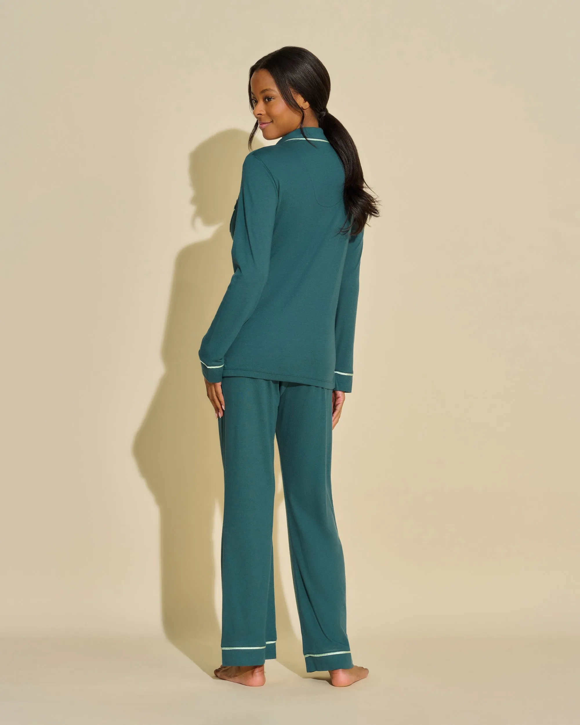 Pigiama Con Top A Maniche Lunghe E Pantaloni