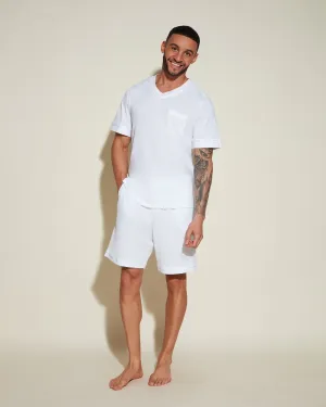 Pigiama Da Uomo Con Top  Maniche Corte E Pantaloncini
