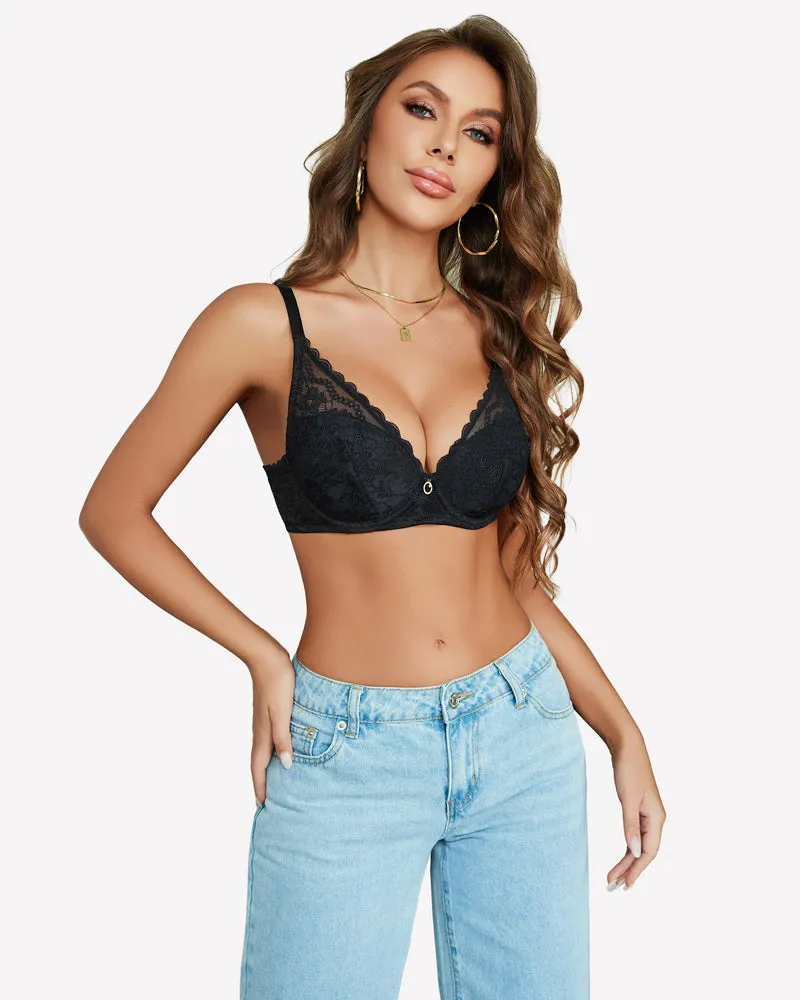 Push Up Bralettes with Underwire