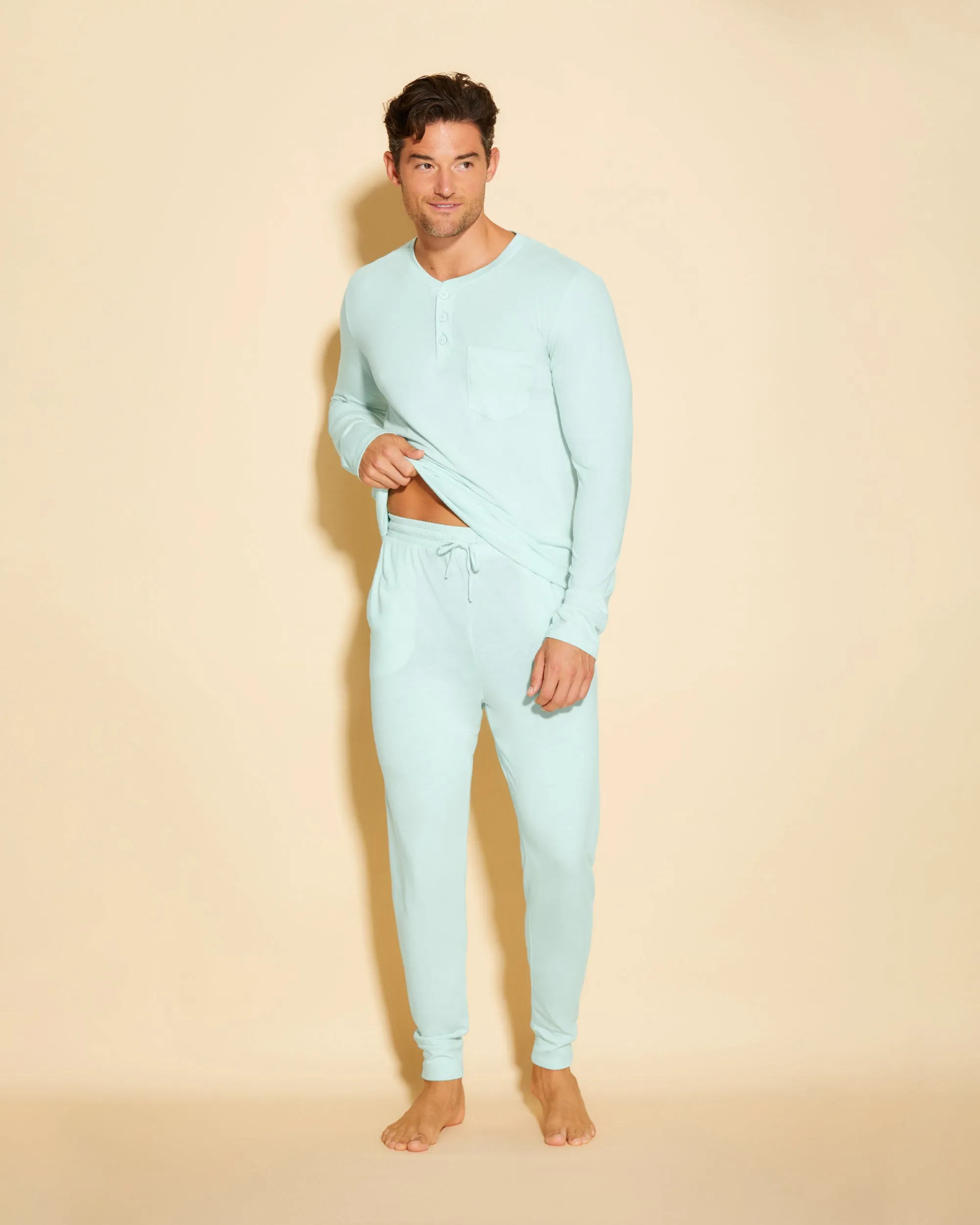 Pyjama Henley & Jogger Pour Homme