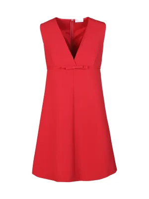 REDValentino V-Neck Sleeveless Dress