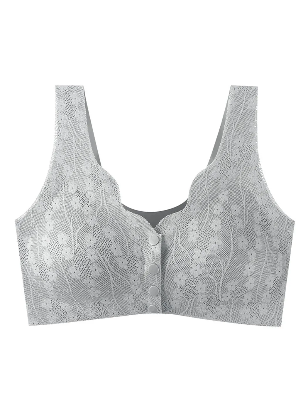 Seamless Lace Front Close Wireless Bra
