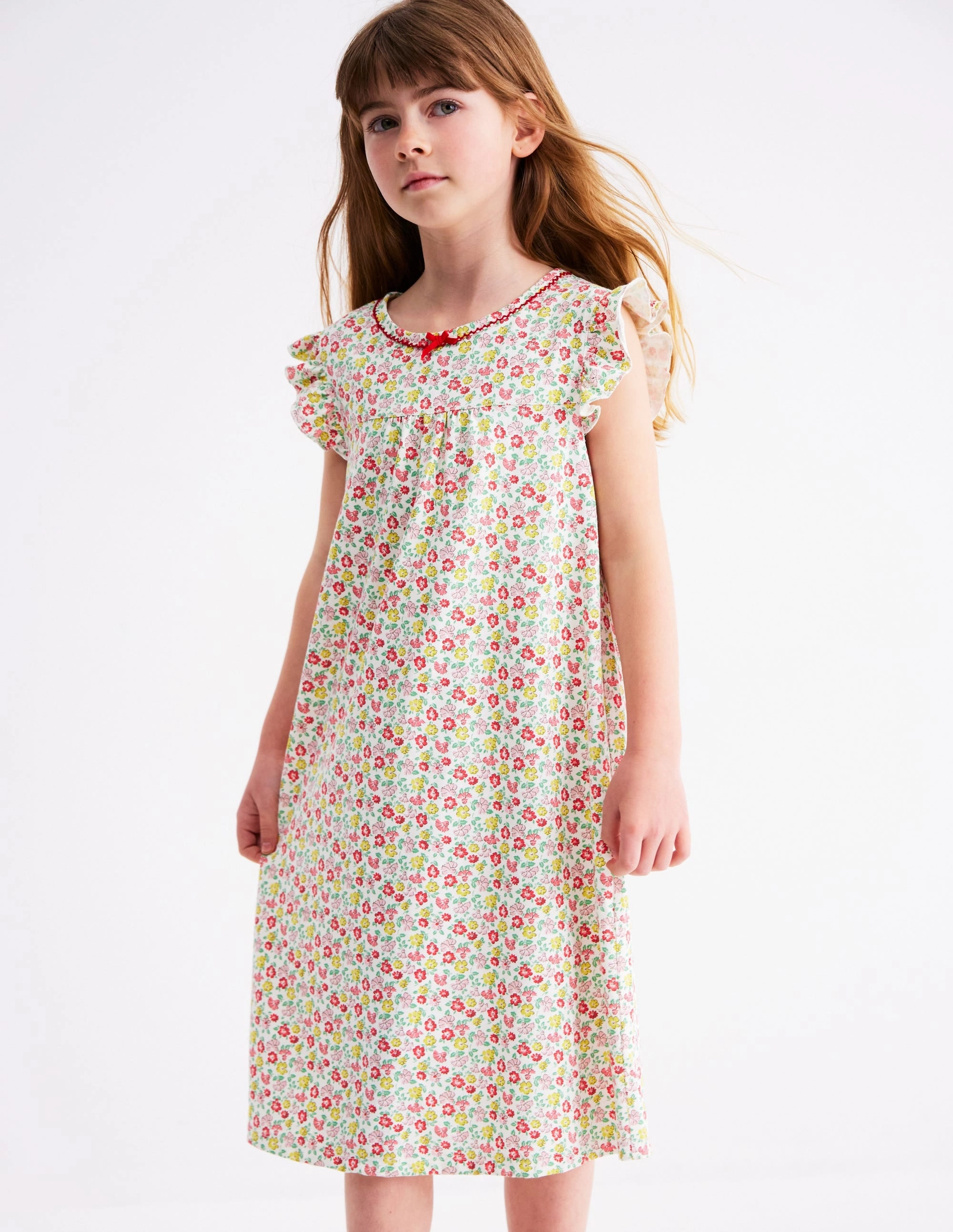 Short Sleeve Nightie-Multi Summer Flowerbed