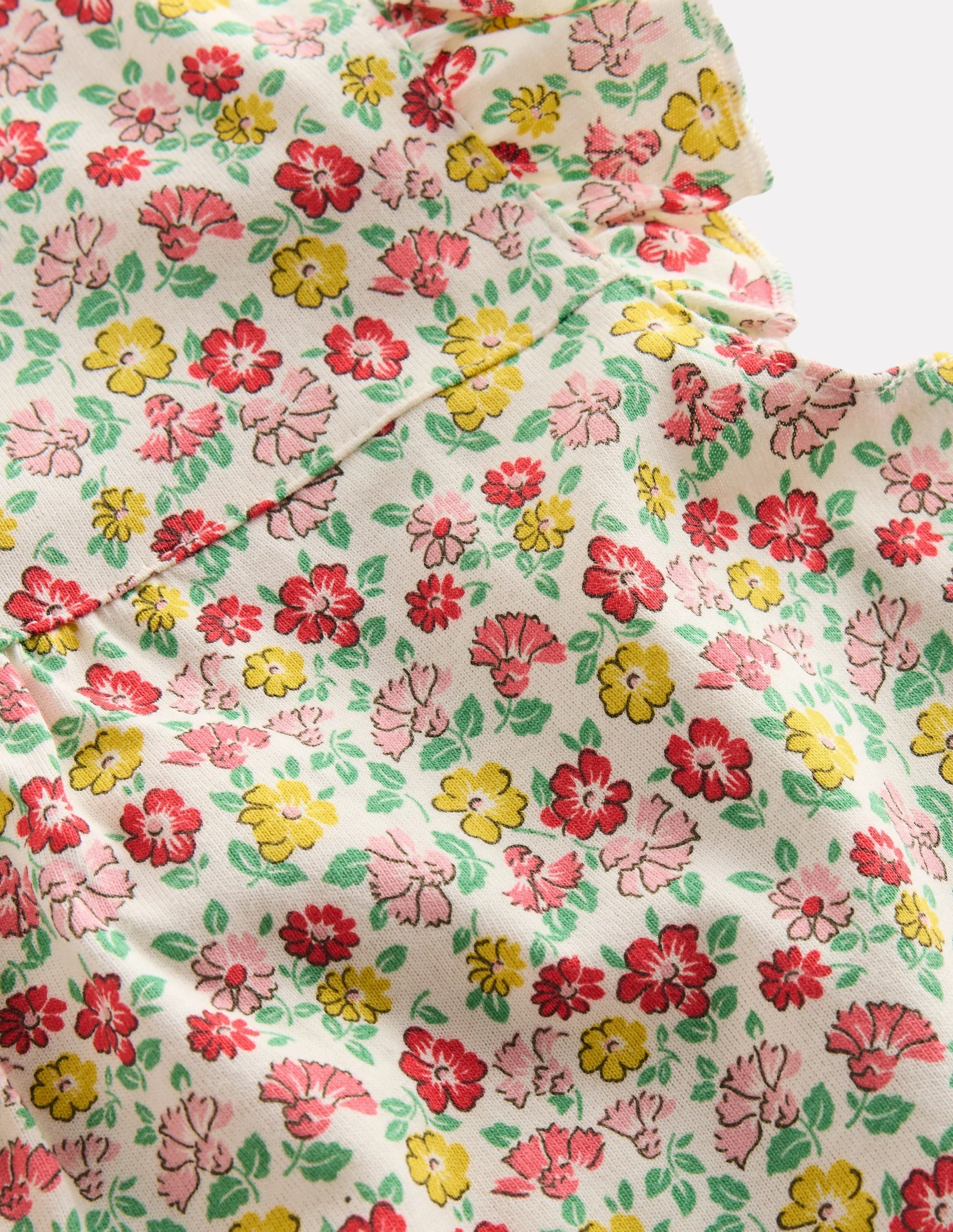 Short Sleeve Nightie-Multi Summer Flowerbed