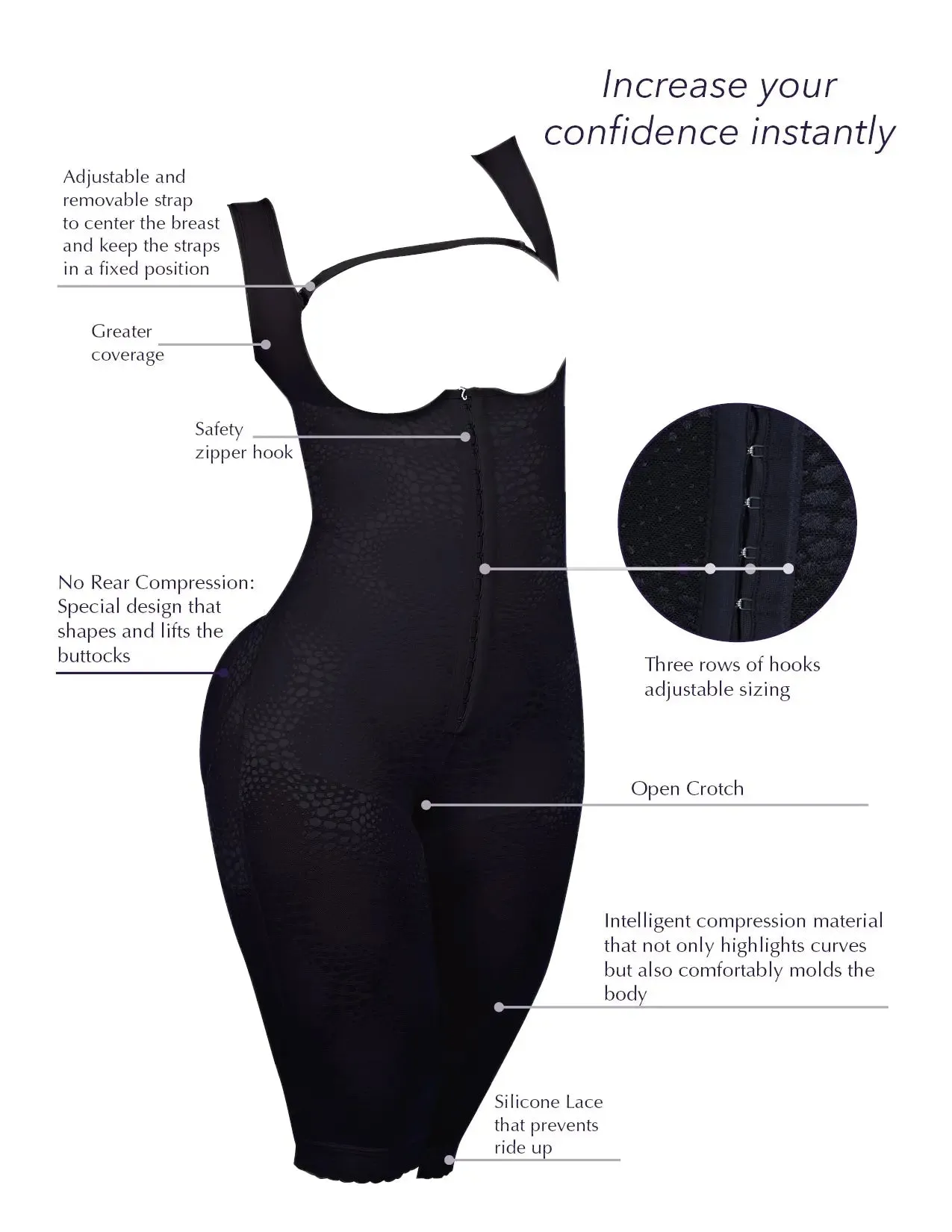 Siluet 9005 High Waist Thigh Slimmer – Colombian Shapewear for Tummy Control & Butt Lifting