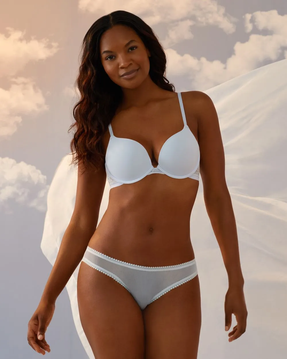 Sleek Micro Push Up Bra with Lace