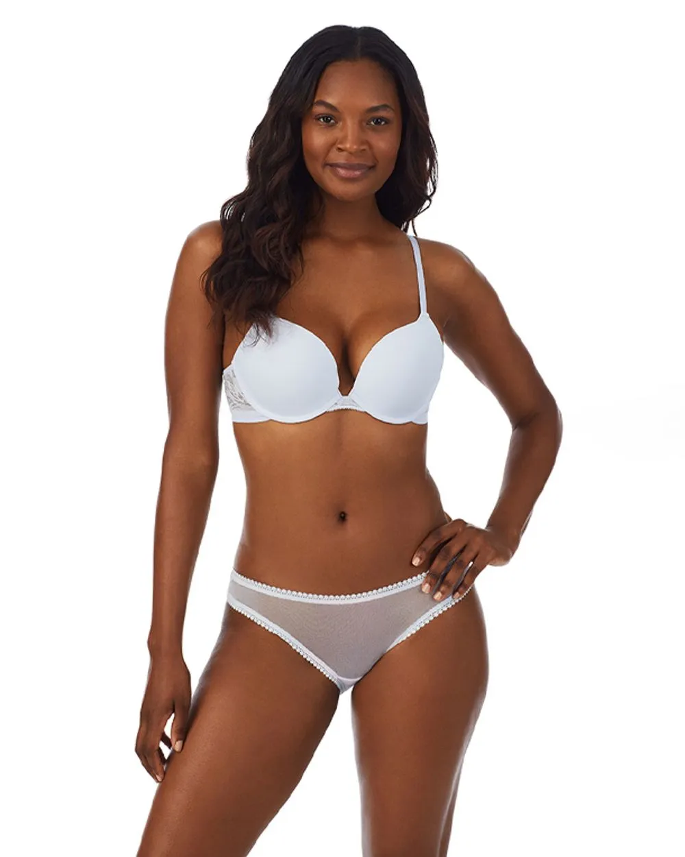 Sleek Micro Push Up Bra with Lace