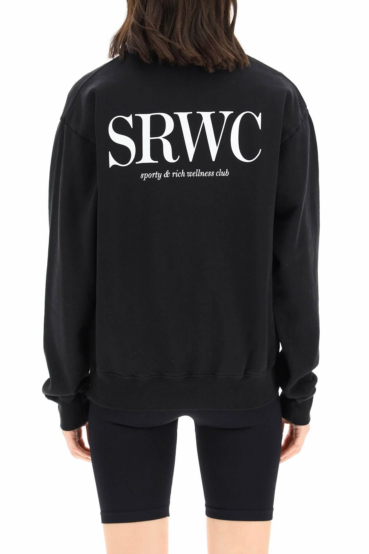 Sporty & Rich Logo Printed Crewneck Sweatshirt