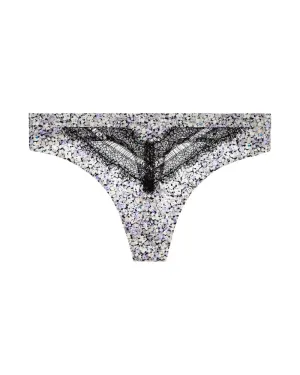 Stretch Satin Thong