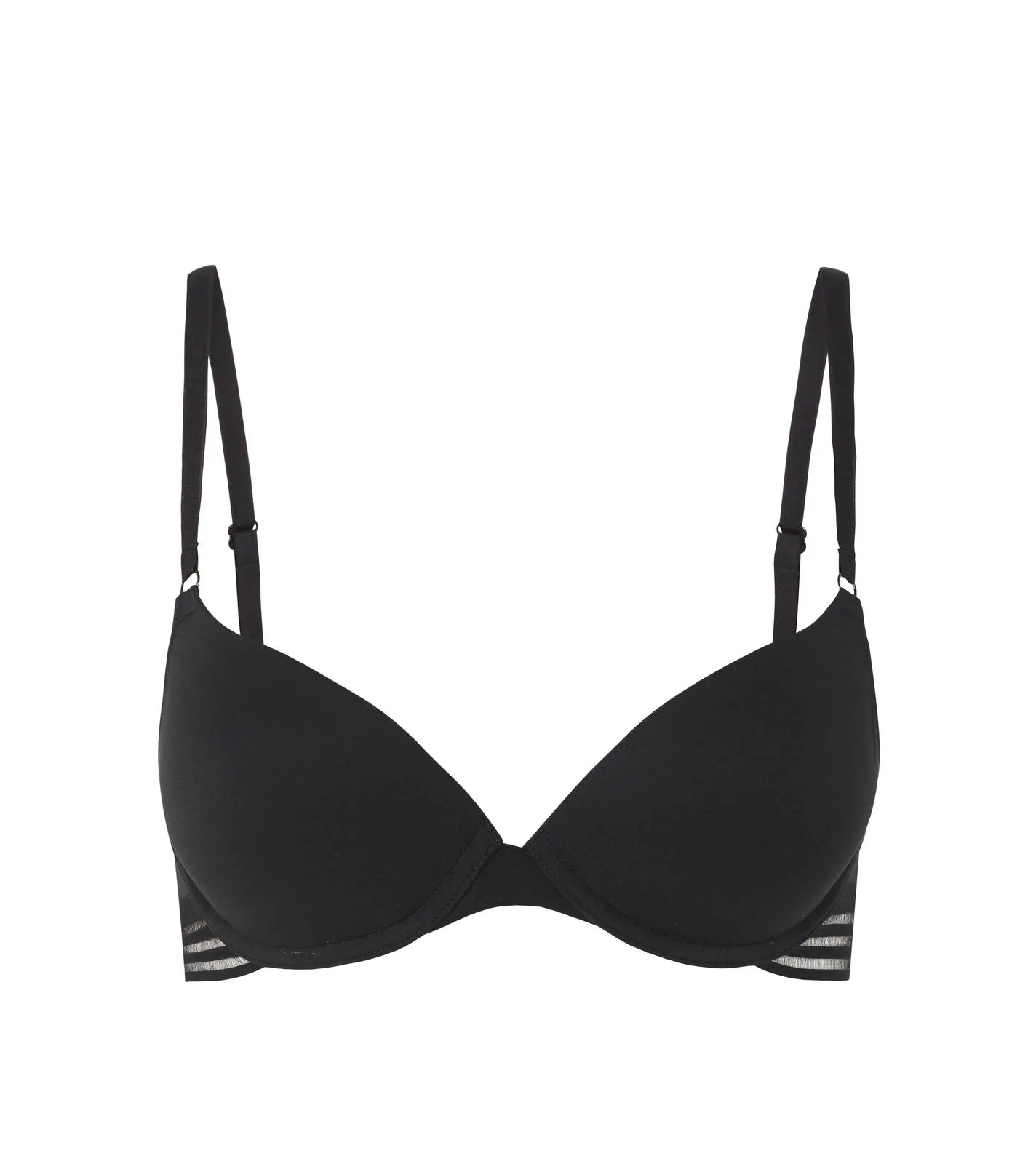 Stripe Elastic & Papertouch Push Up Bra