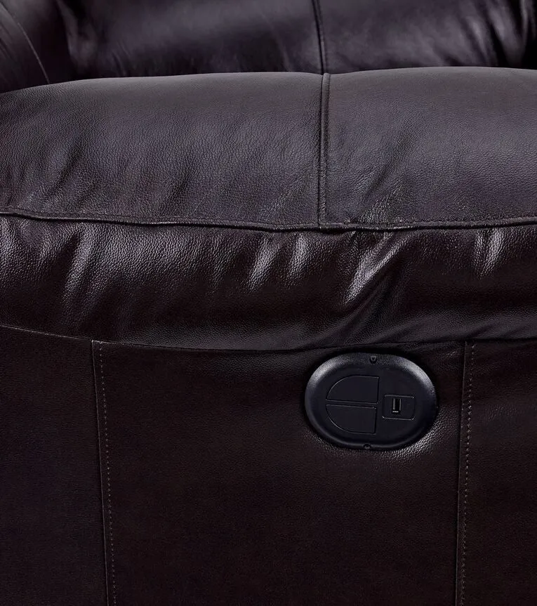 Transformer II Leather Power Reclining Loveseat - Chocolate