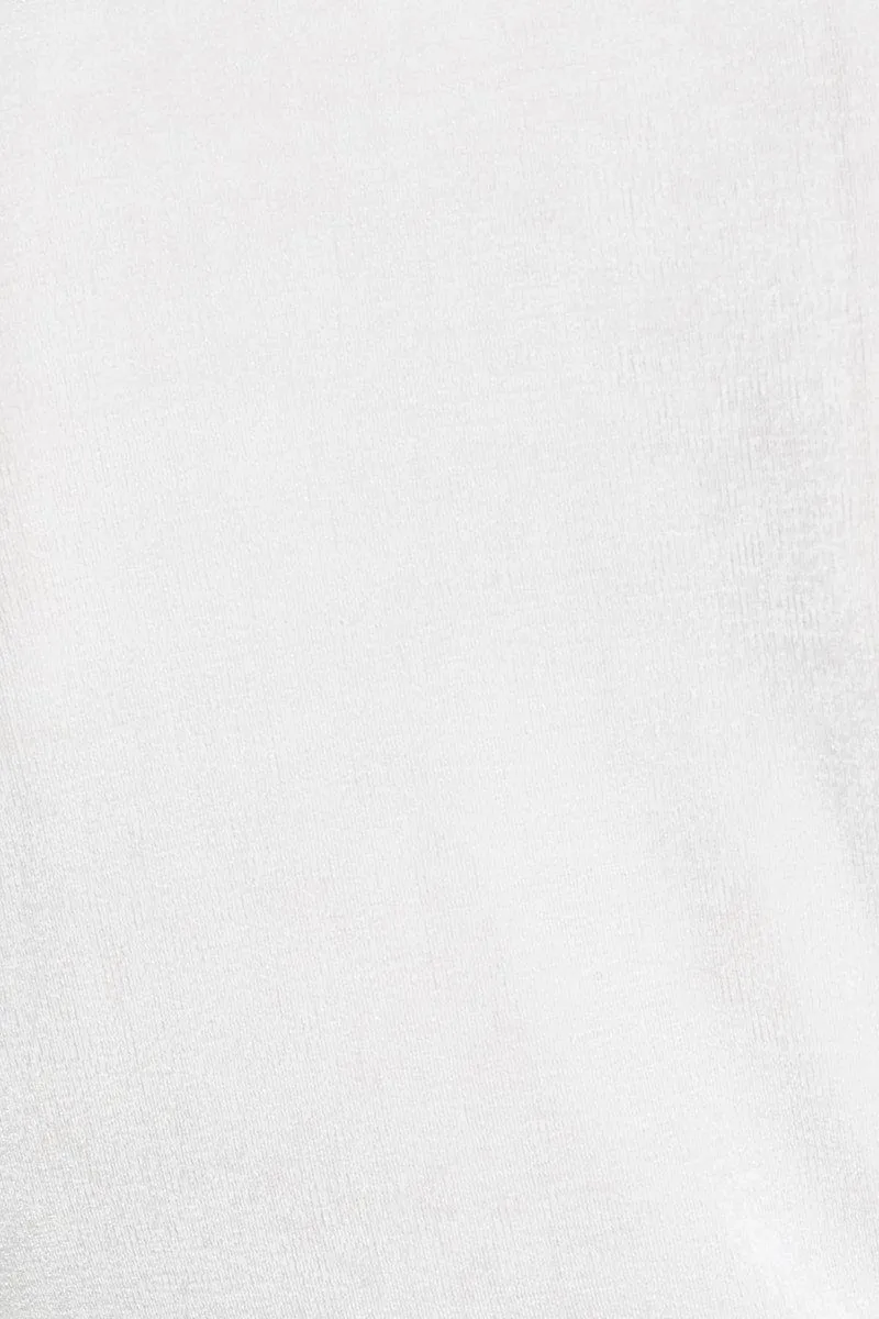 White Jersey Top Long Sleeve
