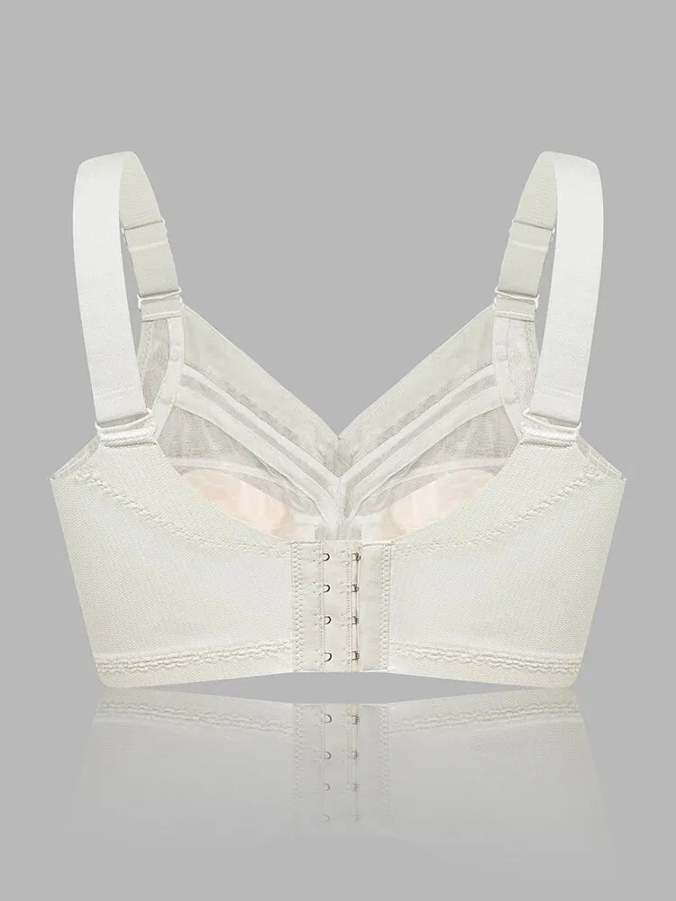 Women Floral Embroidered Full Coverage Wire-Free Bra