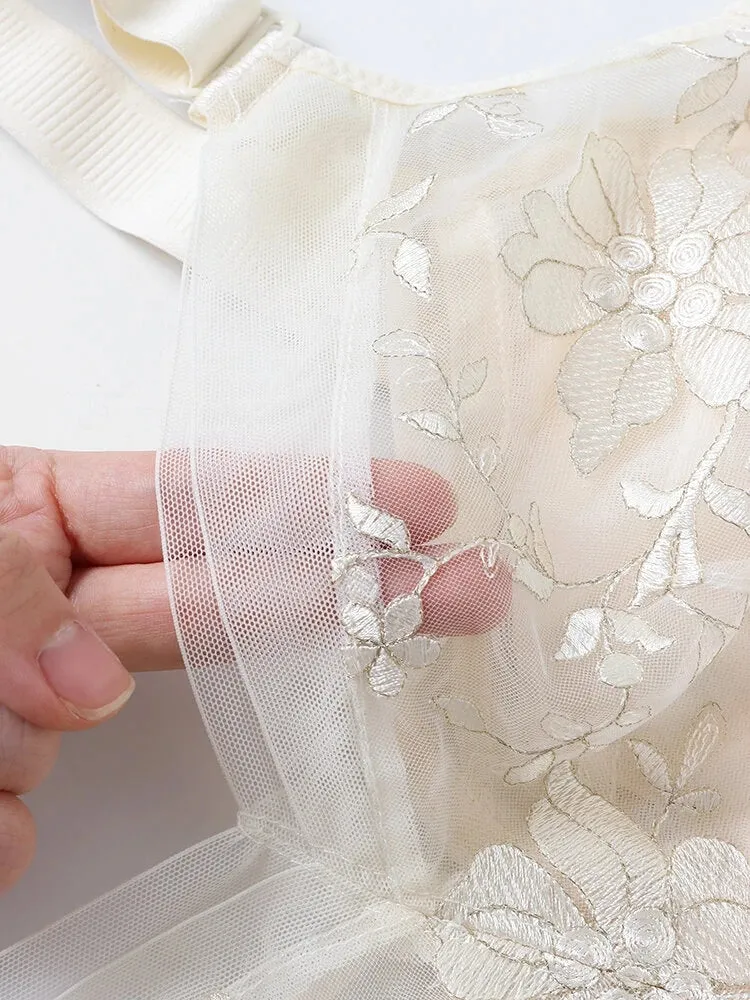 Women Floral Embroidered Full Coverage Wire-Free Bra