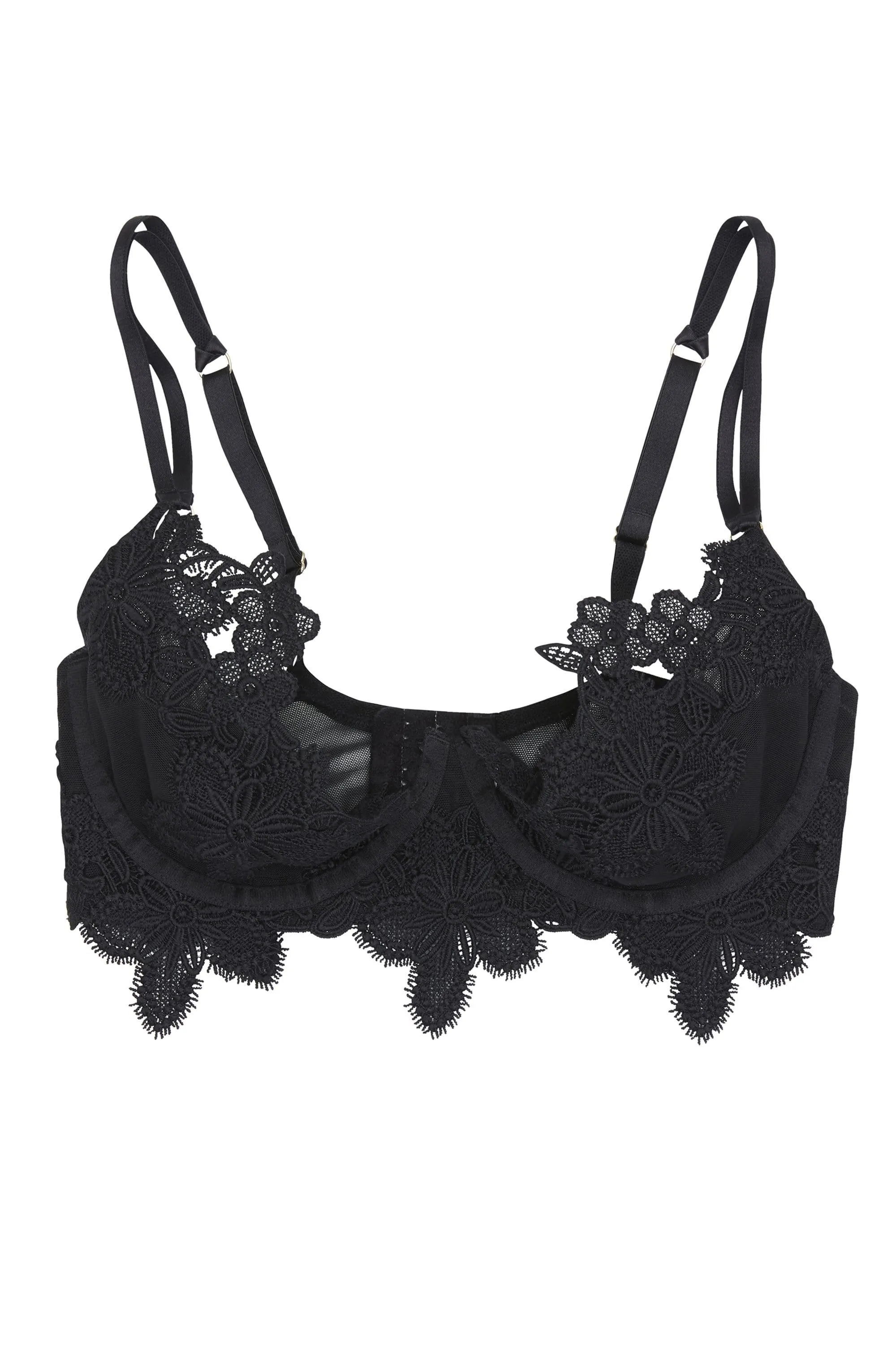 WW x Charlotte McKinney Alyssa Floral Applique Bra B - F