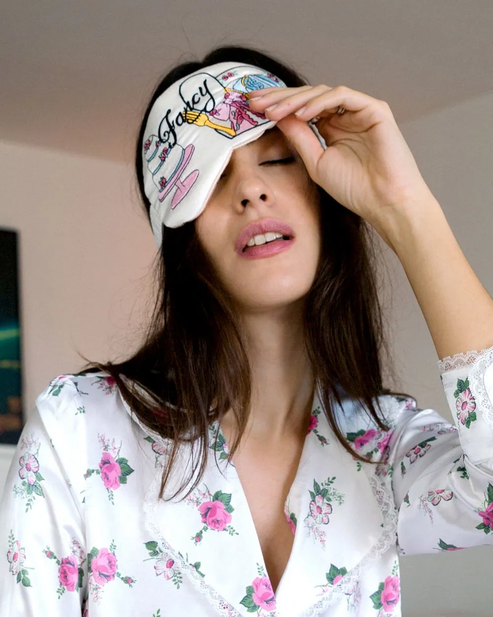 x Love Shack Fancy Pretty Baby Fancy Eye Mask